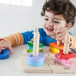 Puzzle et jeu à encastrer boutons créatifs