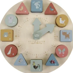 Puzzle horloge en bois Little Goose