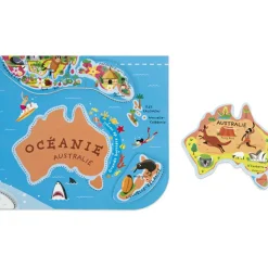 Puzzle mural magnétique Le monde