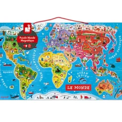 Puzzle mural magnétique Le monde