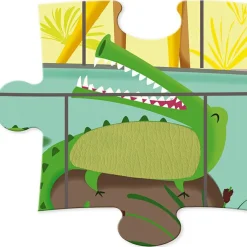 Puzzle tactile Une journée au zoo (20 pièces)