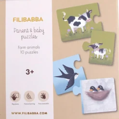 Puzzles Maman et ses bébés Animaux de la ferme