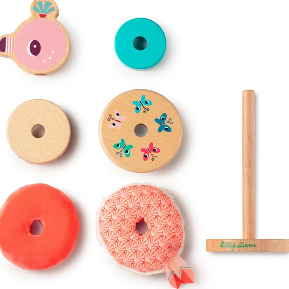 Pyramide à empiler Anaïs le flamant rose - Reconditionné