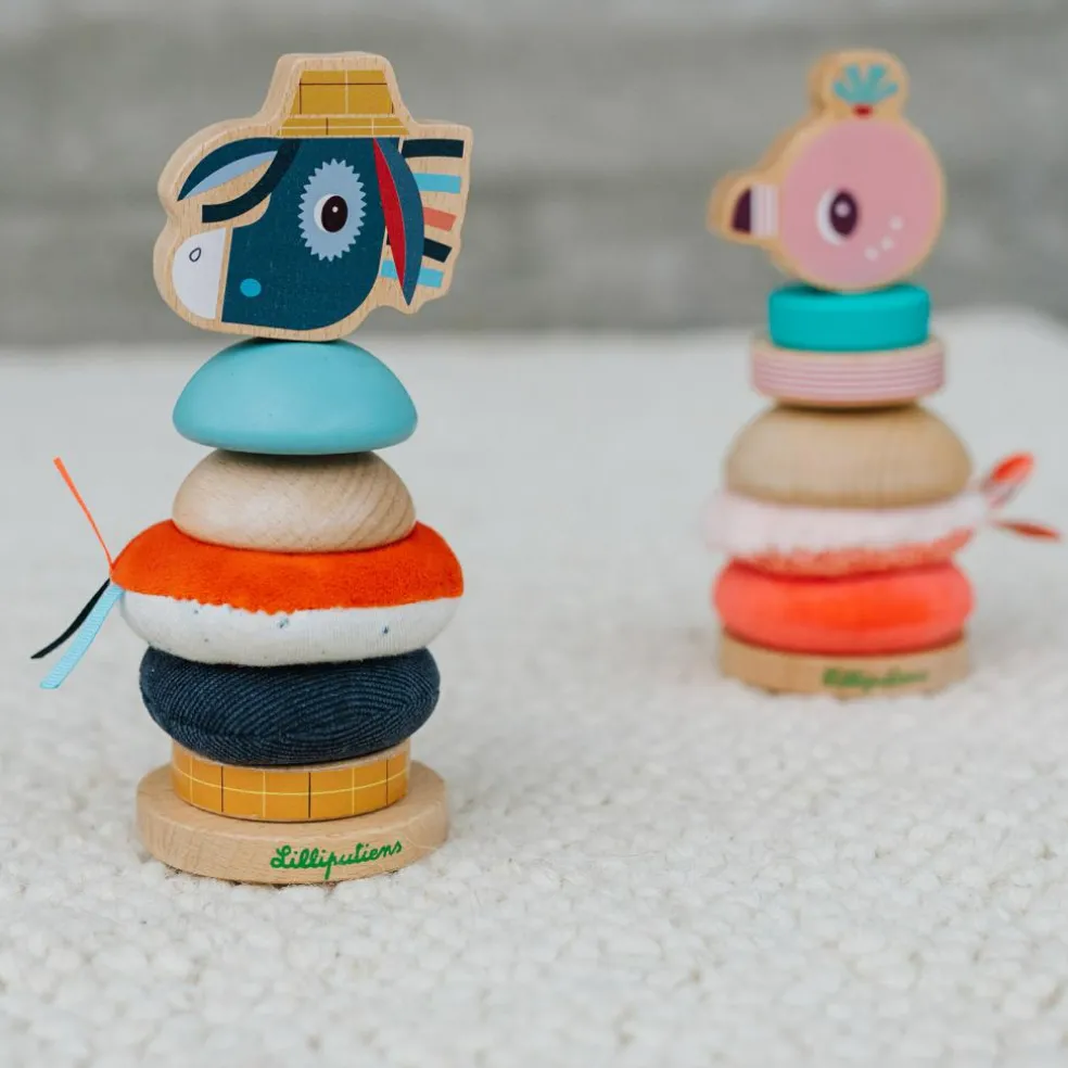 Pyramide à empiler Anaïs le flamant rose - Reconditionné