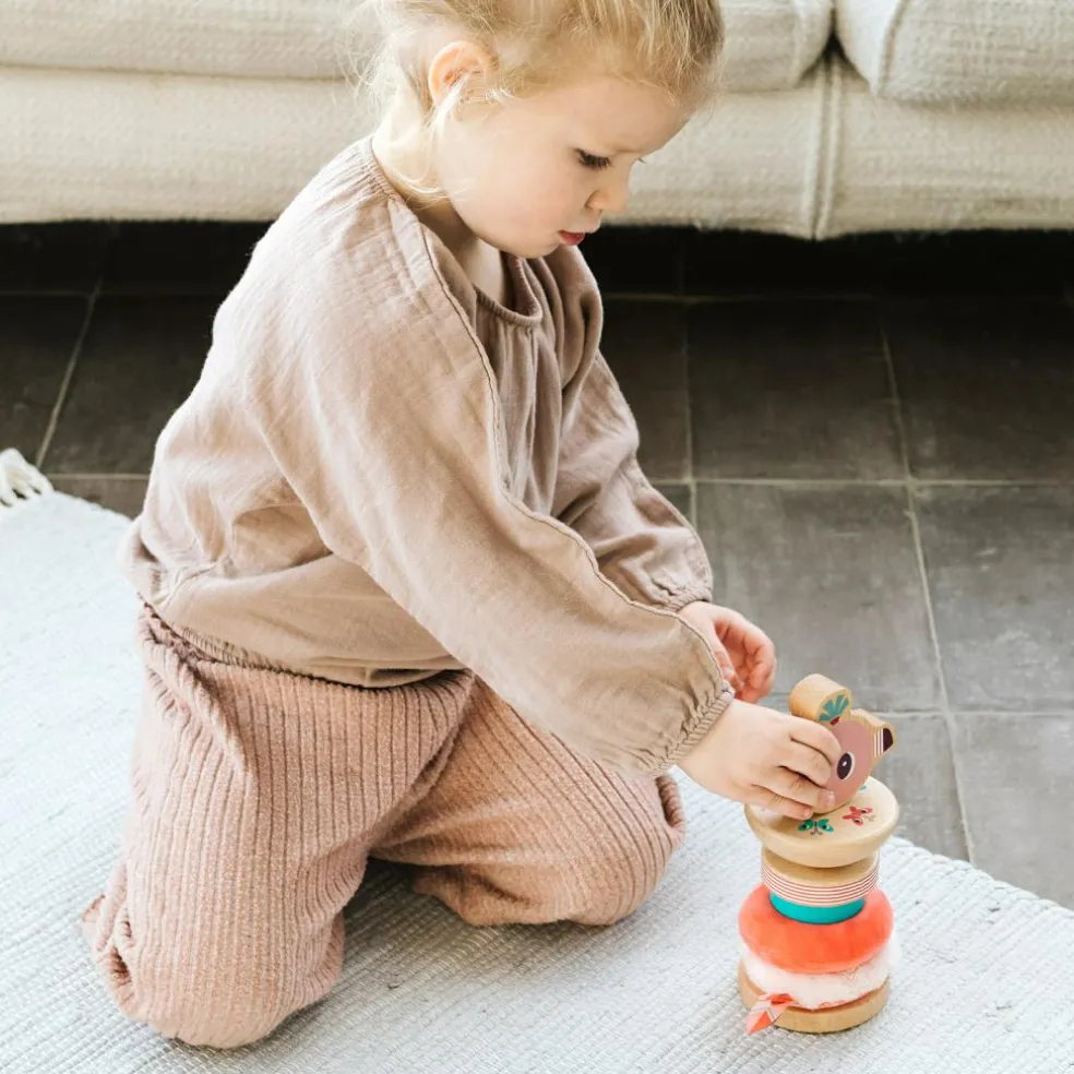 Pyramide à empiler Anaïs le flamant rose