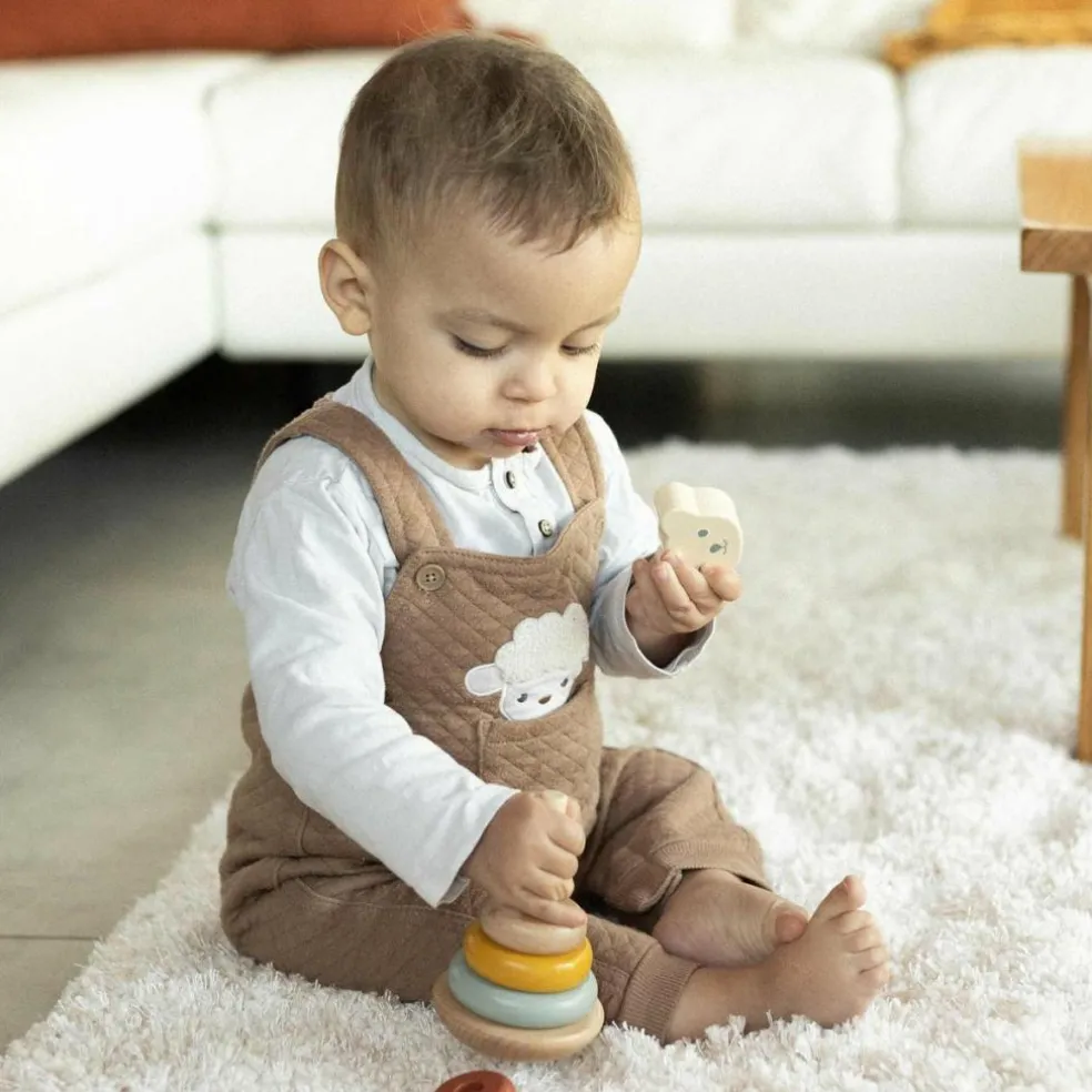 Pyramide à empiler en bois