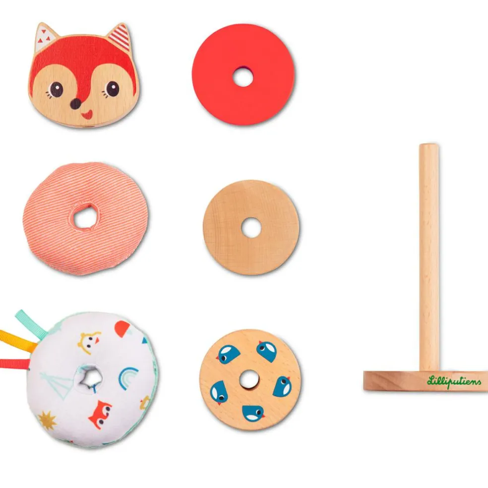 Pyramide en bois Alice la renarde