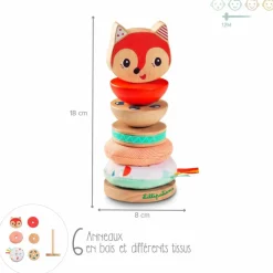 Pyramide en bois Alice la renarde