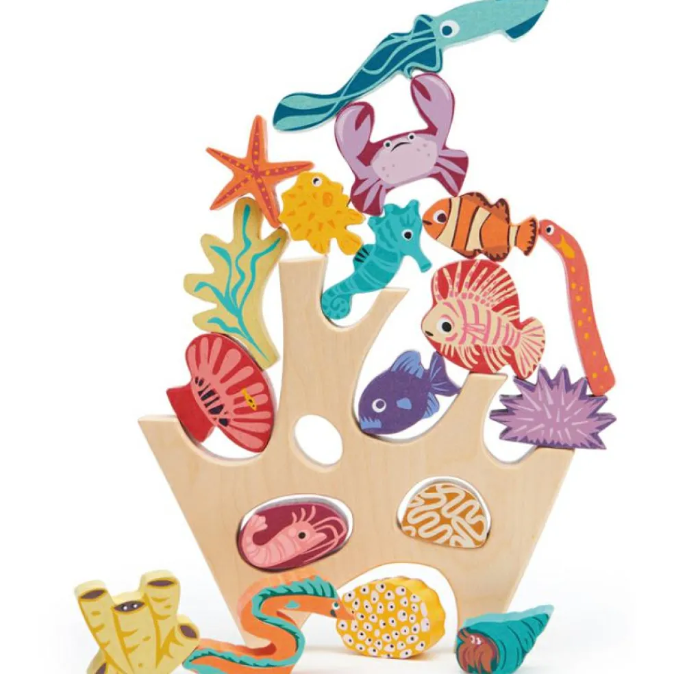 Récif de corail en bois à empiler