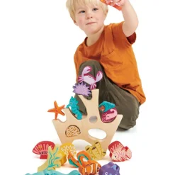 Récif de corail en bois à empiler