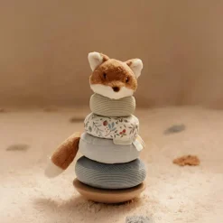 Renard à empiler doudou et bois FSC Forest Friends