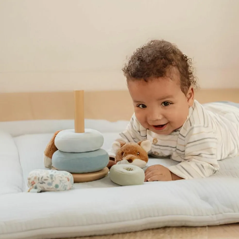 Renard à empiler doudou et bois FSC Forest Friends