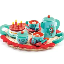 Service à thé en bois Le goûter de Renard