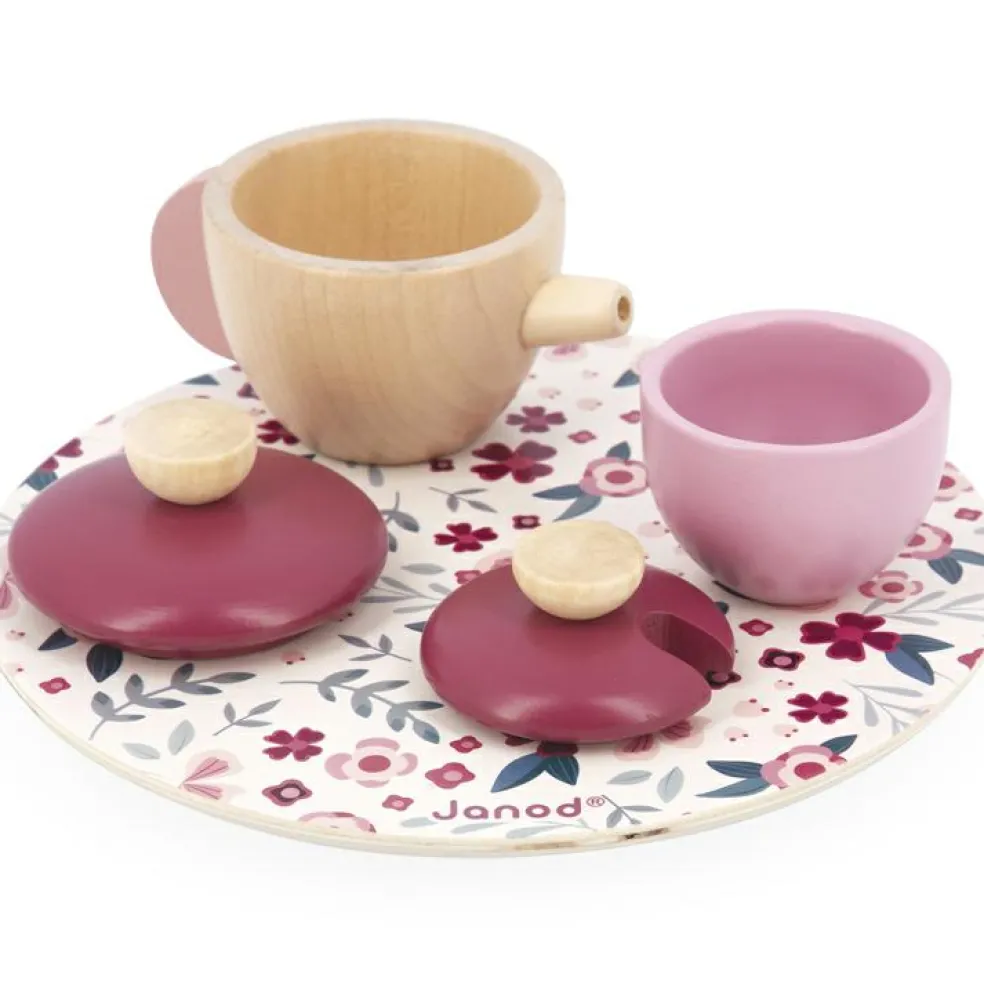 Service à thé en bois Twist