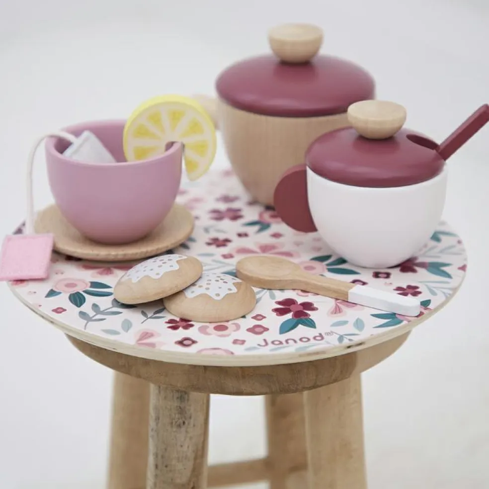 Service à thé en bois Twist