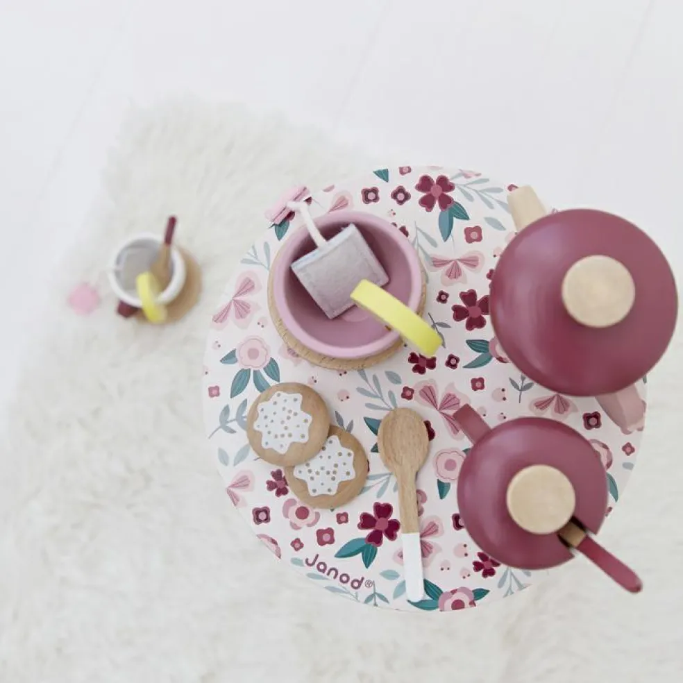 Service à thé en bois Twist