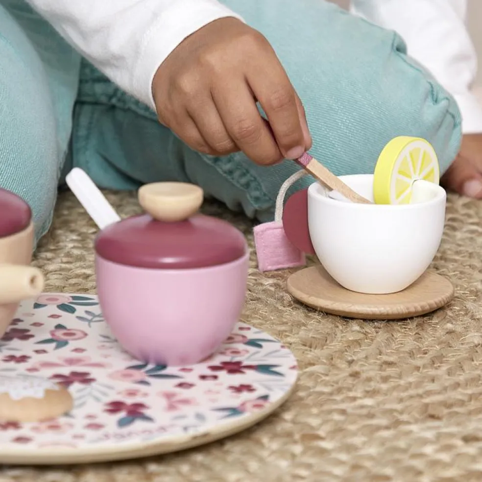 Service à thé en bois Twist