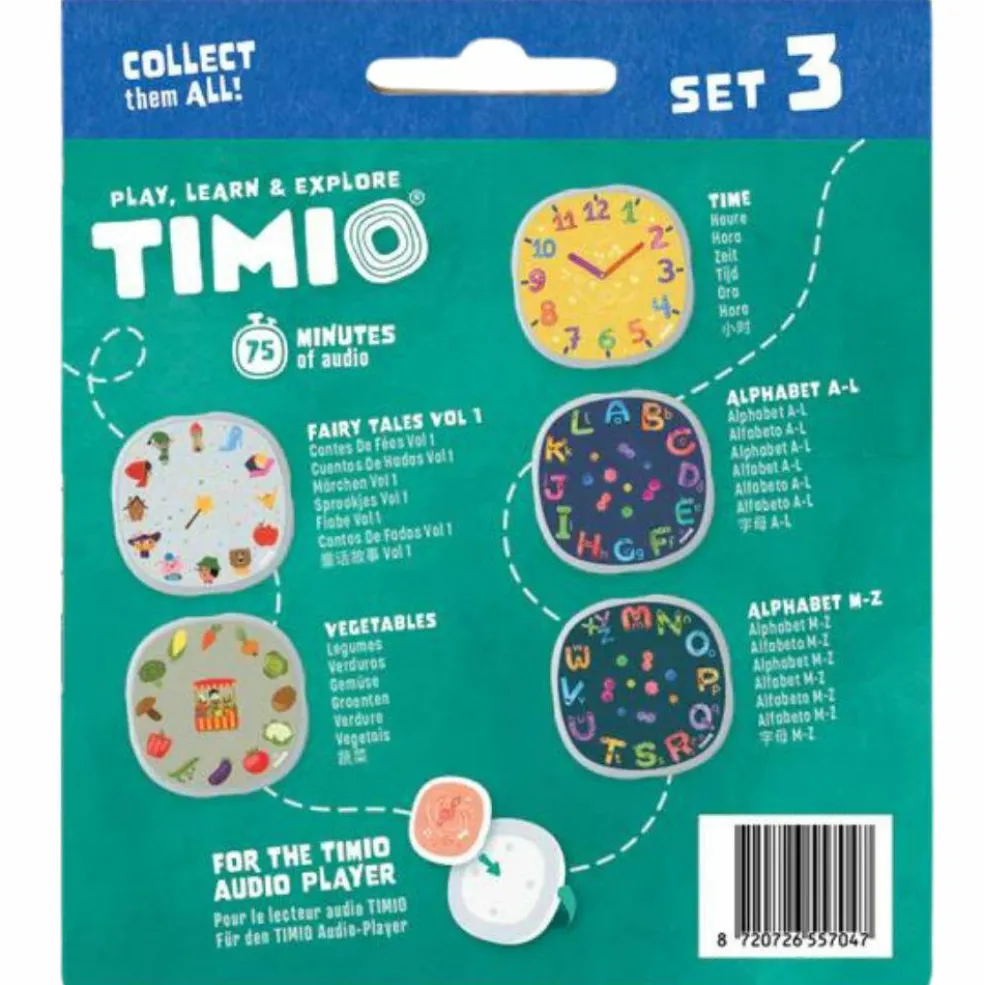 Set 3 de 5 disques pour lecteur éducatif d'audio et de musique