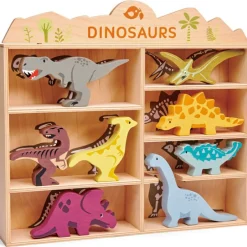Set animaux en bois Dinosaures