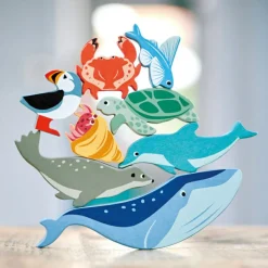 Set animaux en bois Marin