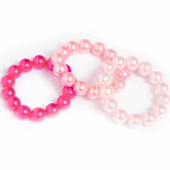 Set bracelets perles Rose