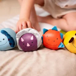 Set de 4 balles doudous Les Doodballs Les Amis Dinos