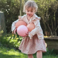 Set de 2 balles sensorielles brun rosé et chamois