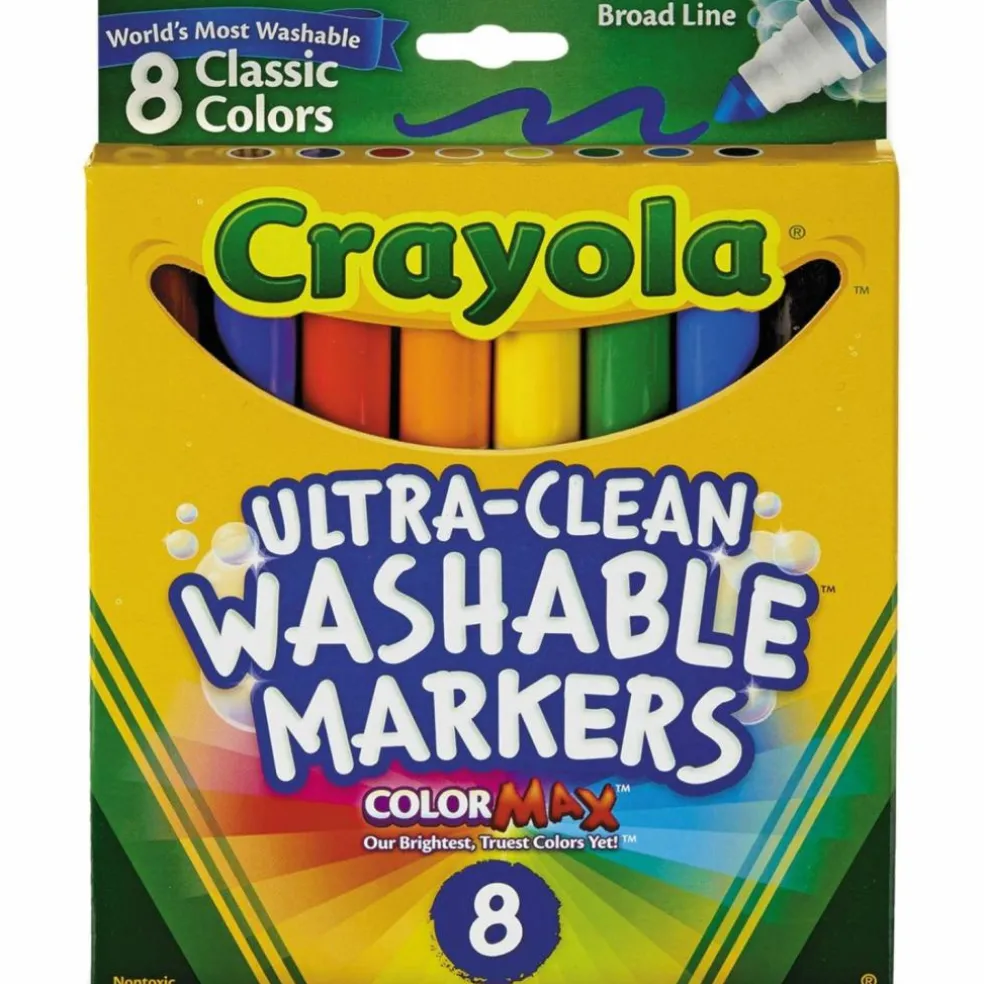 Set de 8 Feutres à l'eau Crayola pour Coloritable