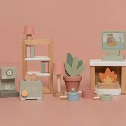 Set de 10 meubles pour maison de poupée