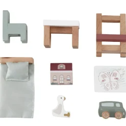 Set de 7 pièces de chambre d'enfant pour maison de poupée