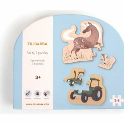 Set de 7 puzzles Animaux de la ferme