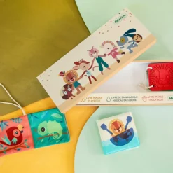 Set de naissance 3 livres sensoriels Jungle