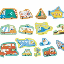 Set de puzzles Les moyens de transport