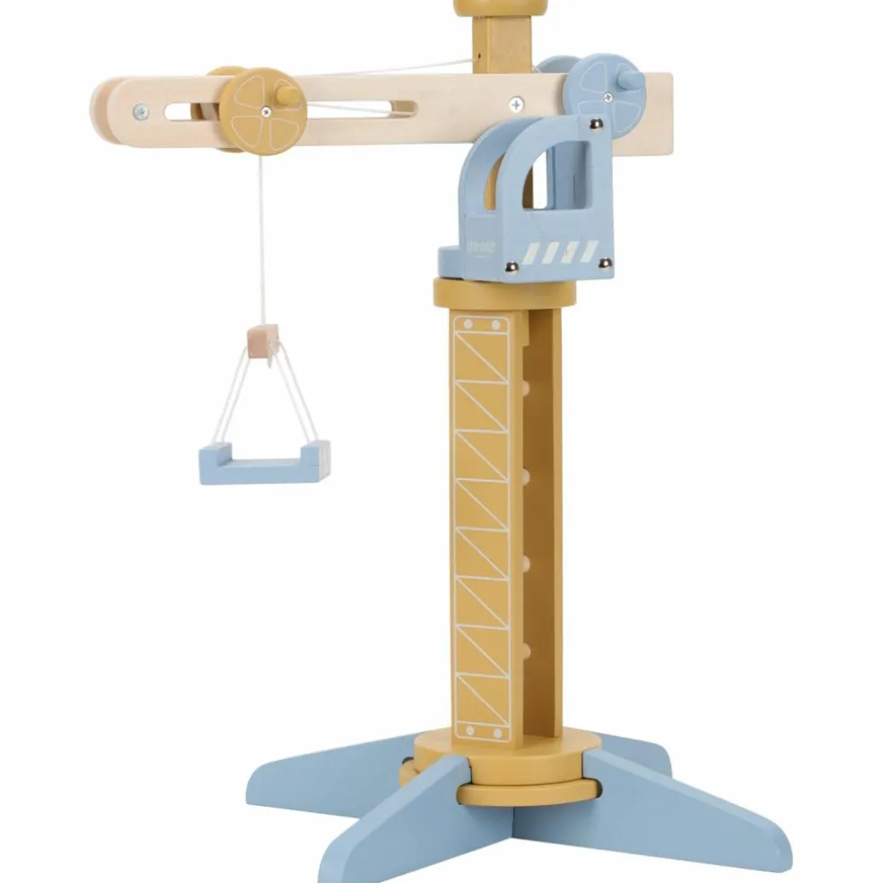 Set grue et chantier de construction en bois