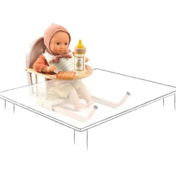 Siège de table Pomea pour poupée