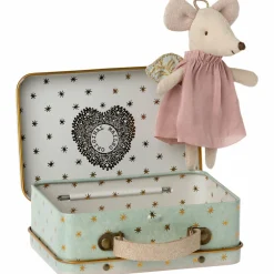Souris Ange dans sa valisette Petite sœur