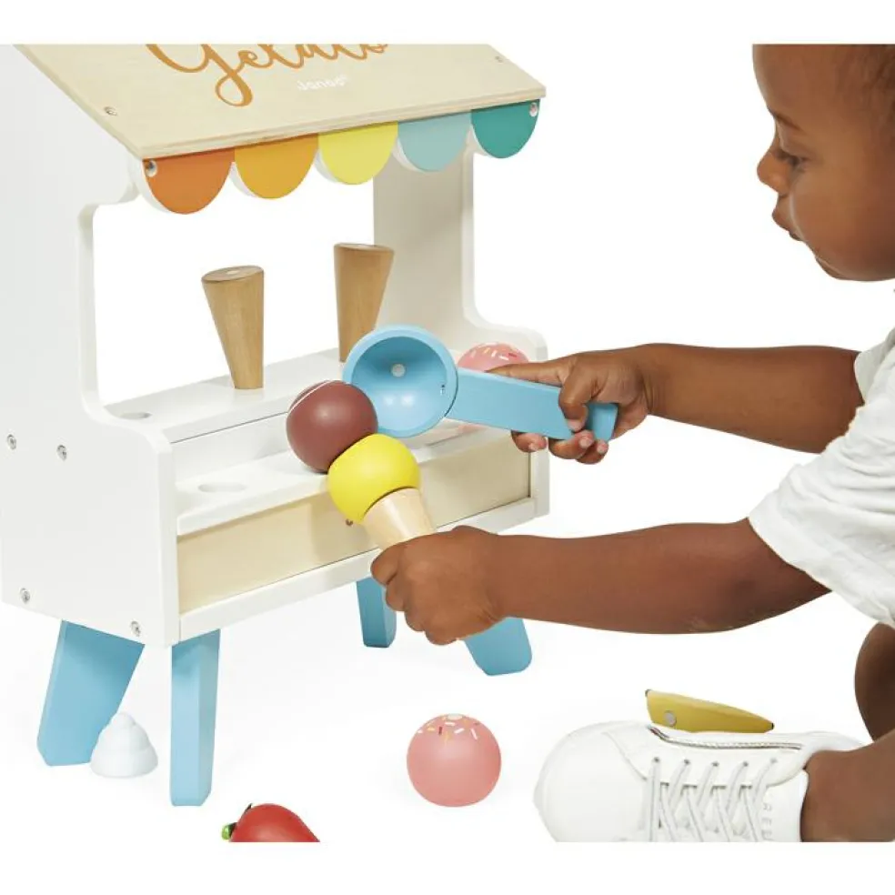 Stand de glaces en bois