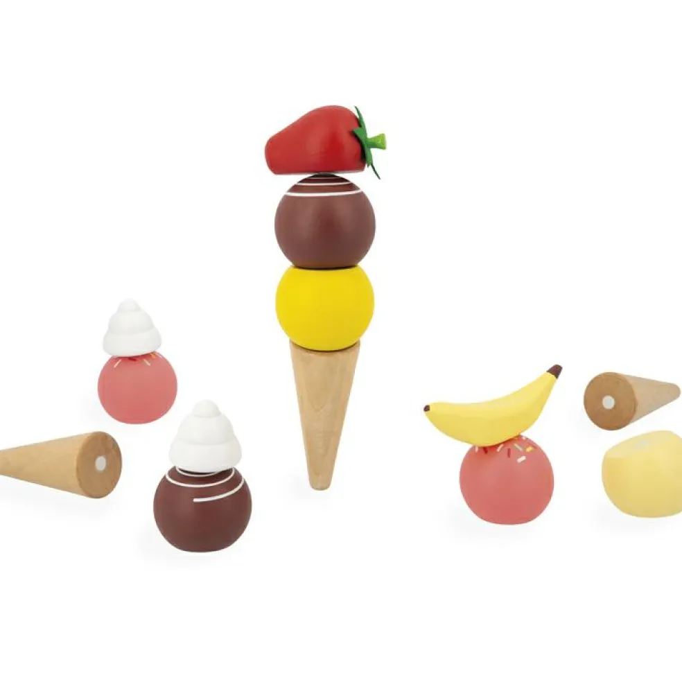 Stand de glaces en bois