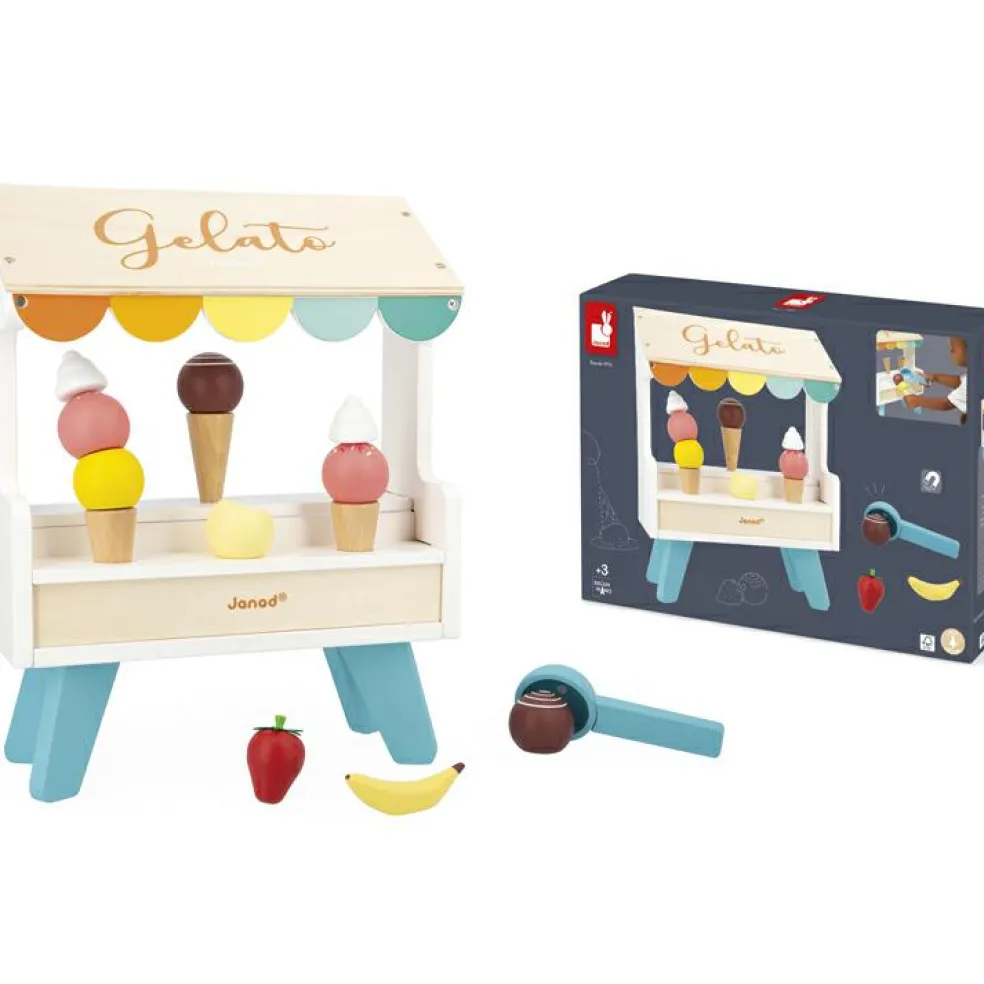 Stand de glaces en bois