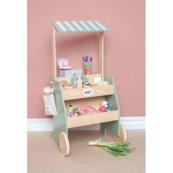 Stand de marché en bois