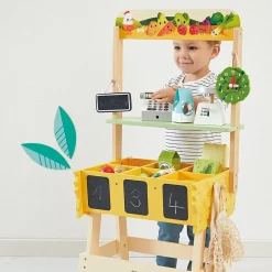 Stand de marché Ferme avec accessoires (32 accessoires)