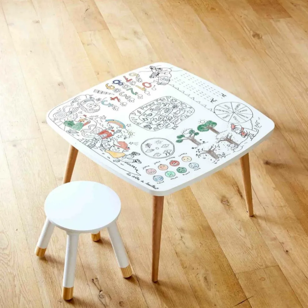 Table à colorier Coloritable modèle Artiste