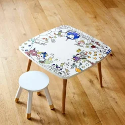 Table à colorier coloritable modèle La Ferme