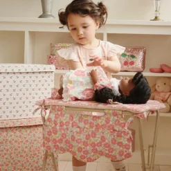 Table à langer pour poupée Rose anglaise