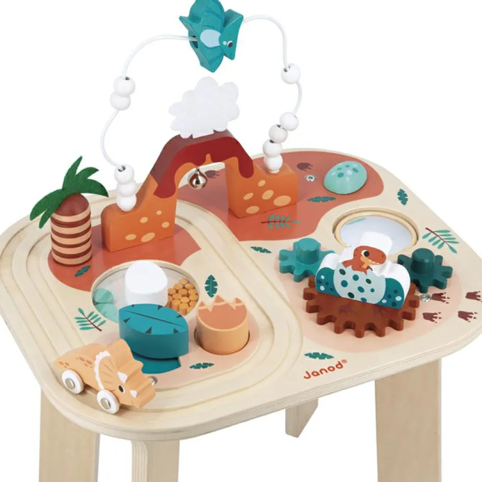 Table d'activités en bois Dino