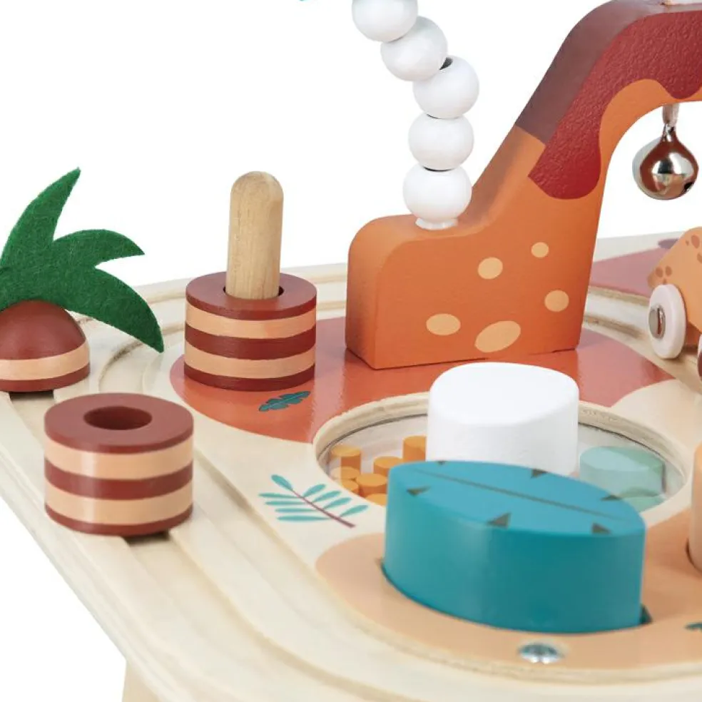 Table d'activités en bois Dino