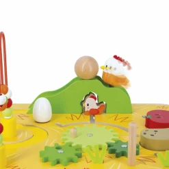 Table d'activités en bois Ferme