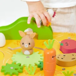 Table d'activités en bois Ferme