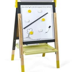 Tableau à dessin réglable gris et jaune