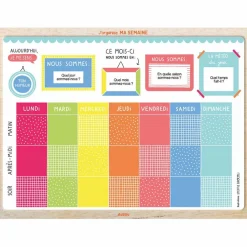 Tableau magnétique J'organise ma semaine